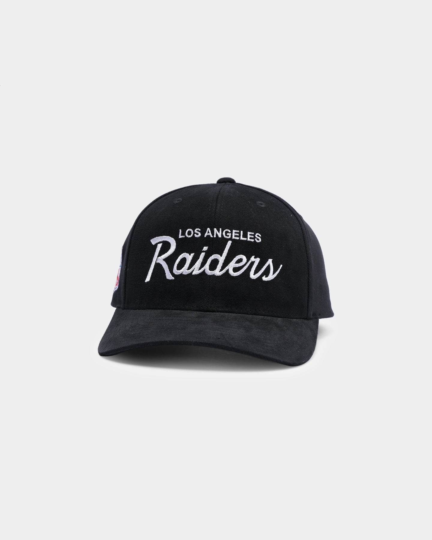 Mitchell & Ness Los Angeles Raiders Script Pro Crown Snapback Black