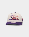 Mitchell & Ness Phoenix Suns "Cream Team Script" Pro Crown Snapback Cream