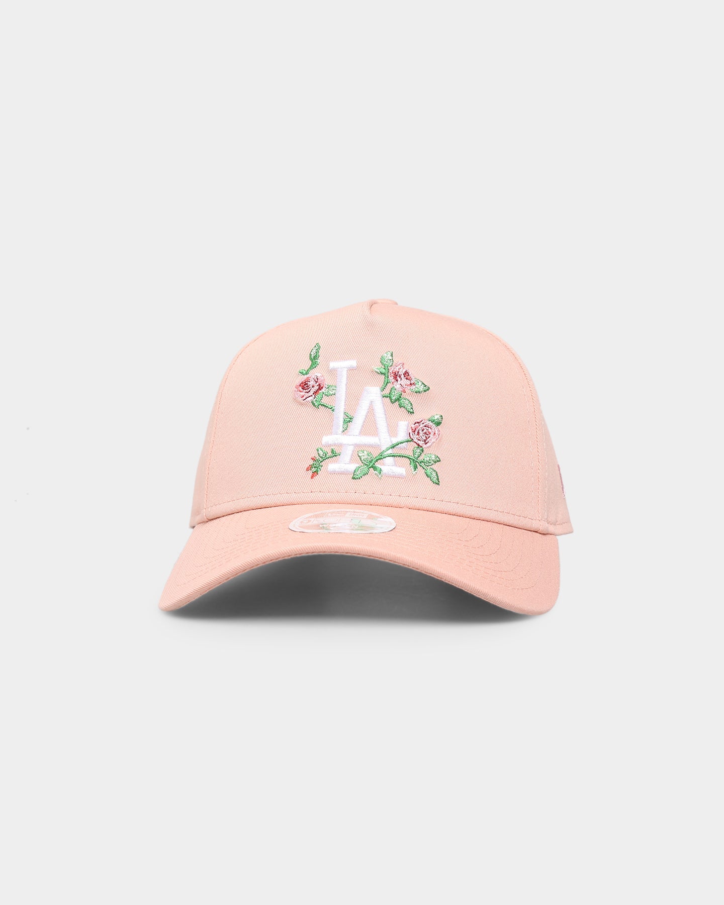New Era Women's Los Angeles Dodgers 'Pink Rose Emblem' 9FORTY A-Frame Snapback Pink
