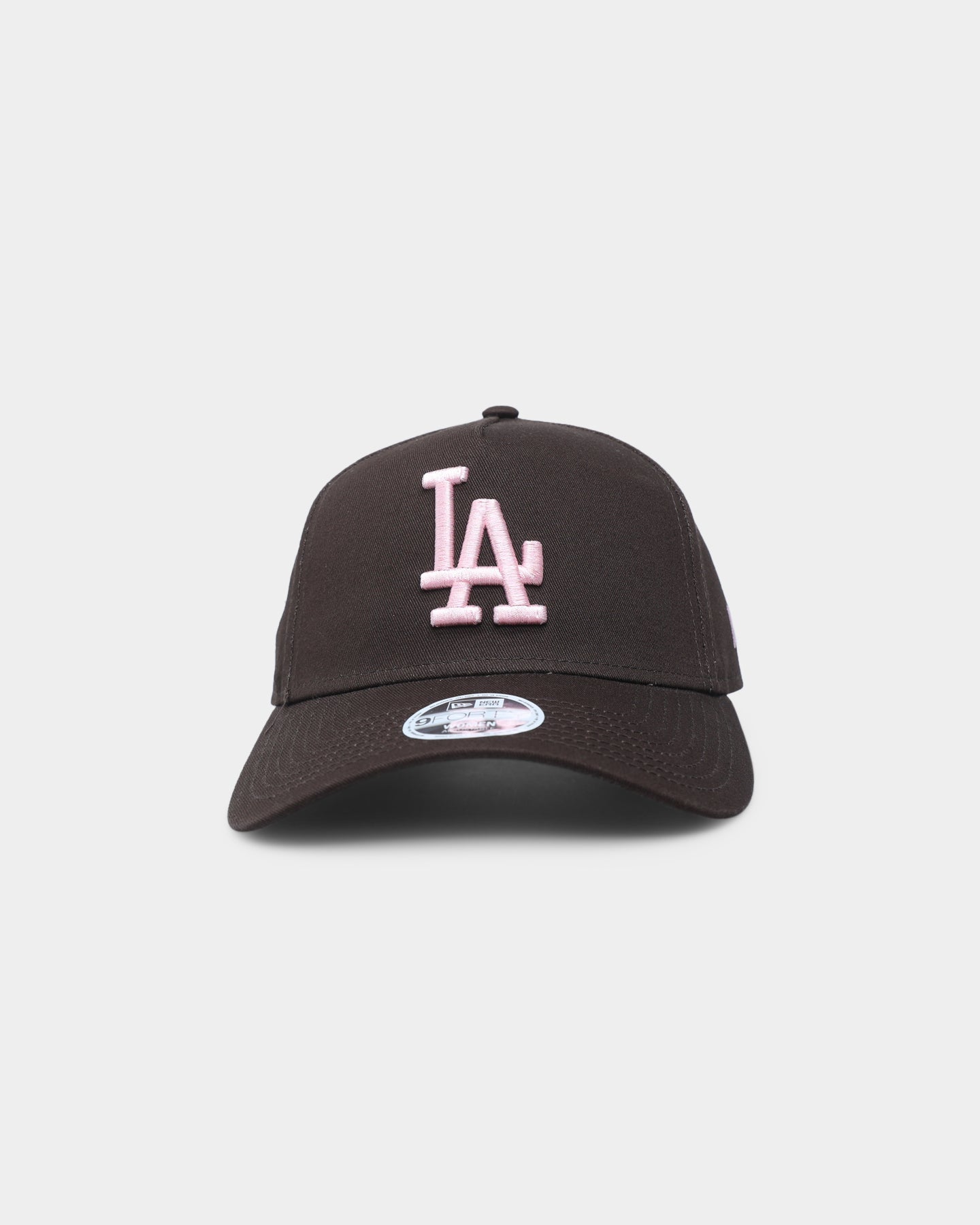 New Era Women's Los Angeles Dodgers 9FORTY A-Frame Casual Strapback Brown/Pink