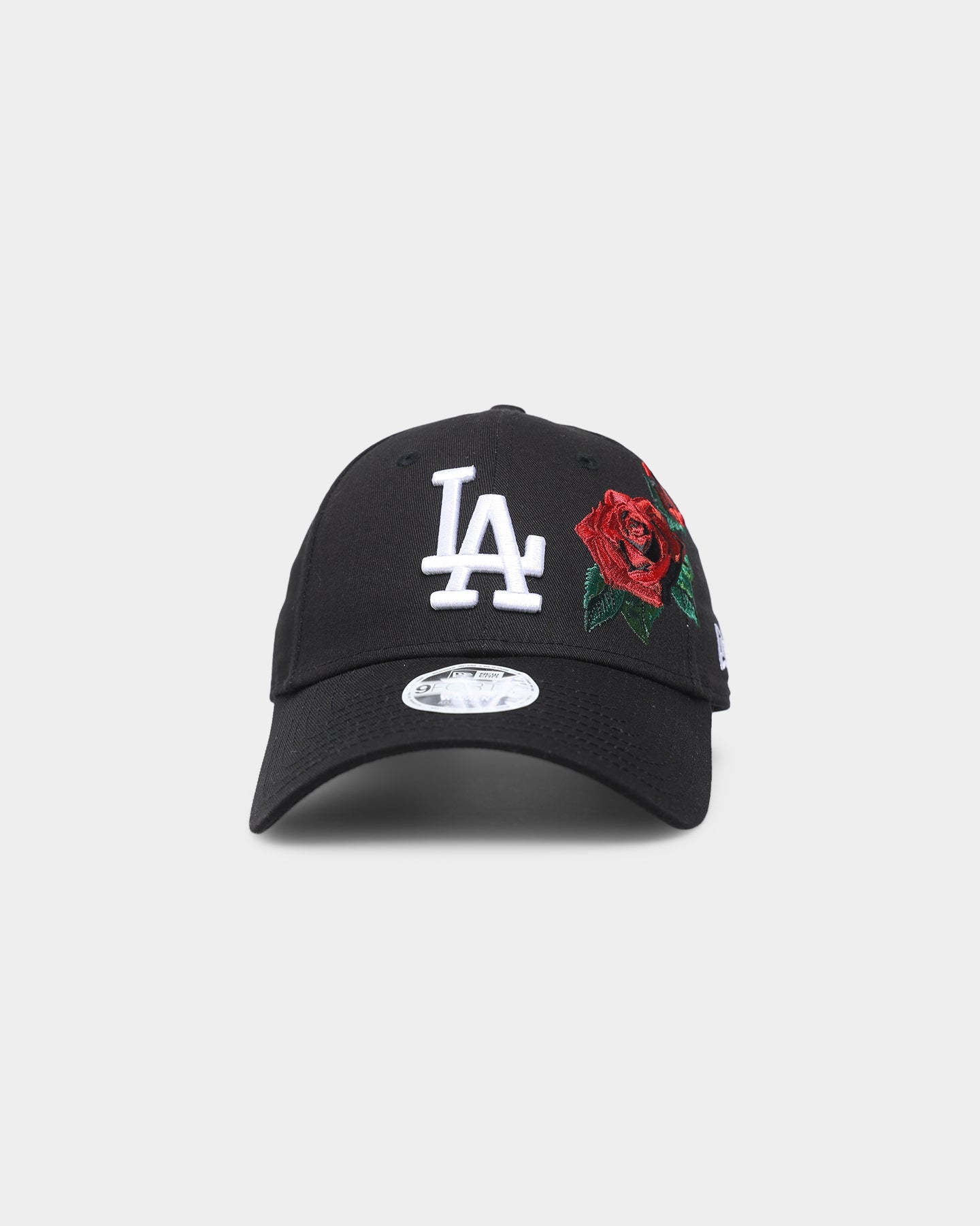 New Era Women's Los Angeles Dodgers 'Rose Emblem' 9FORTY Casual Strapback Black/Rose