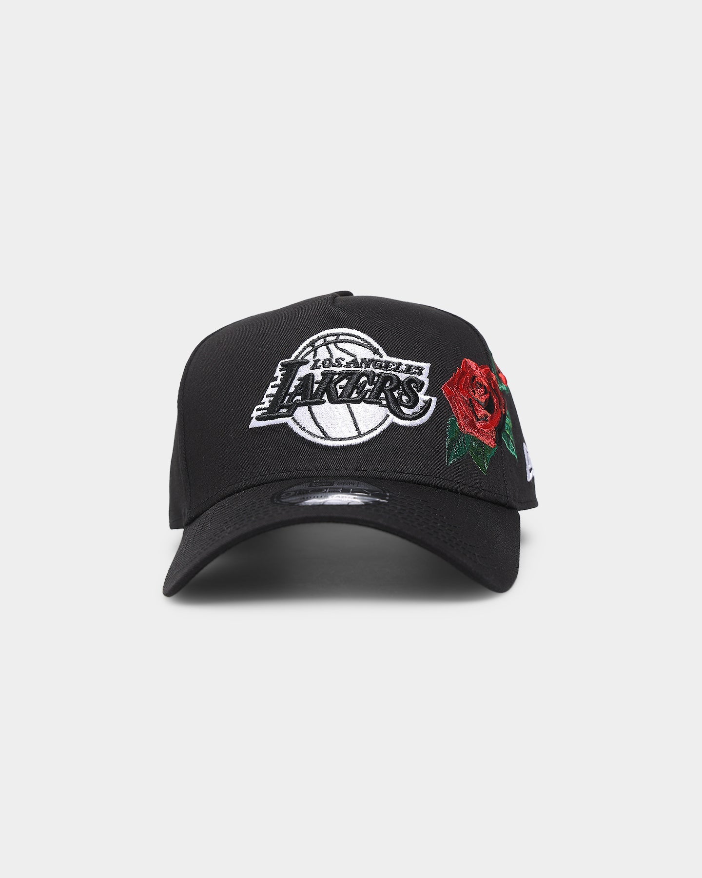 New Era Los Angeles Lakers 'Rose Emblem' 9FORTY A-Frame Snapback Black/Rose
