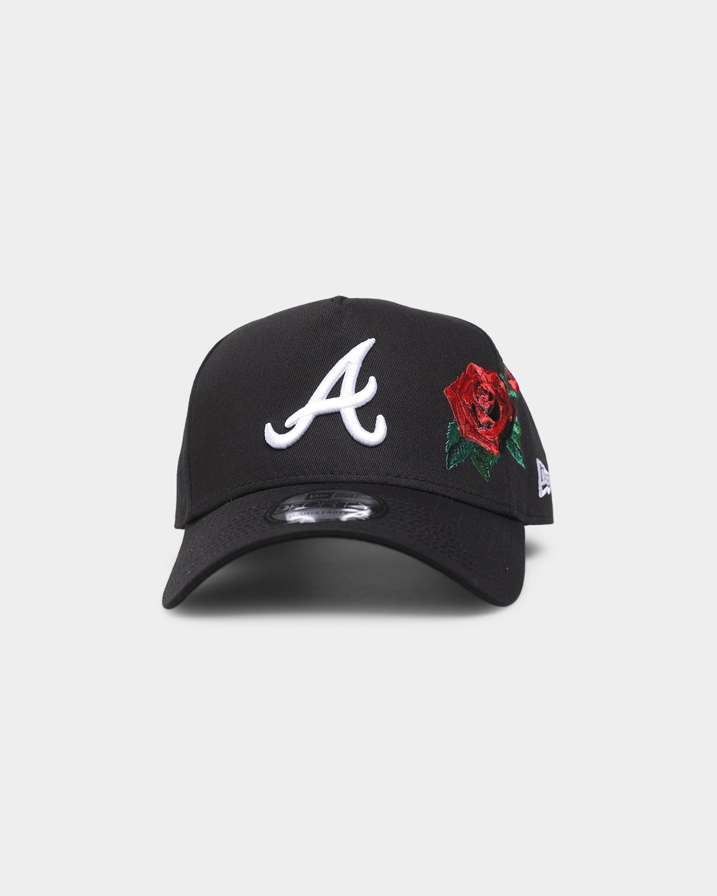 New Era Atlanta Braves 'Rose Emblem' 9FORTY A-Frame Snapback Black/Rose