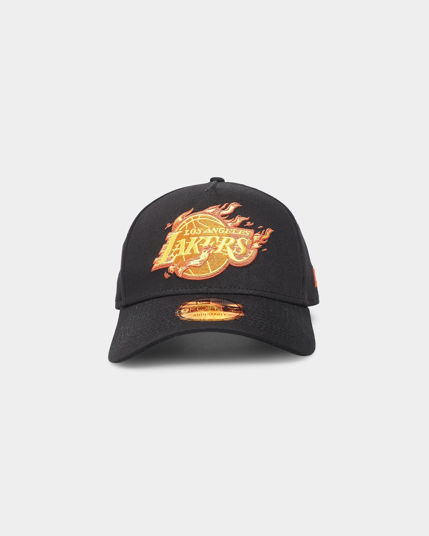 New Era Los Angeles Lakers 'Flamin' Hot' 9FORTY A-Frame Snapback Black/Flame