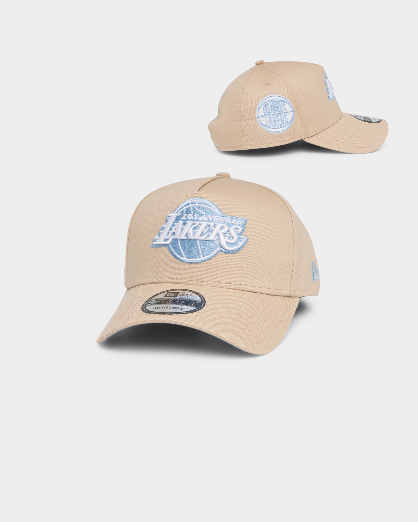 New Era Los Angeles Lakers 'Sandy Skies' 9FORTY A-Frame Snapback Tumbleweed/Sky