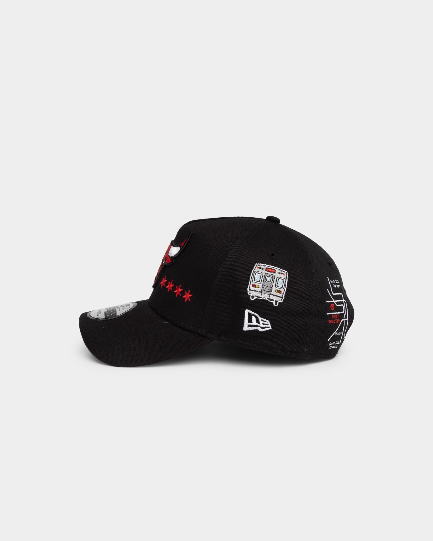 New Era Chicago Bulls 'City Transit' 9FORTY A-Frame Snapback Original Team Colours