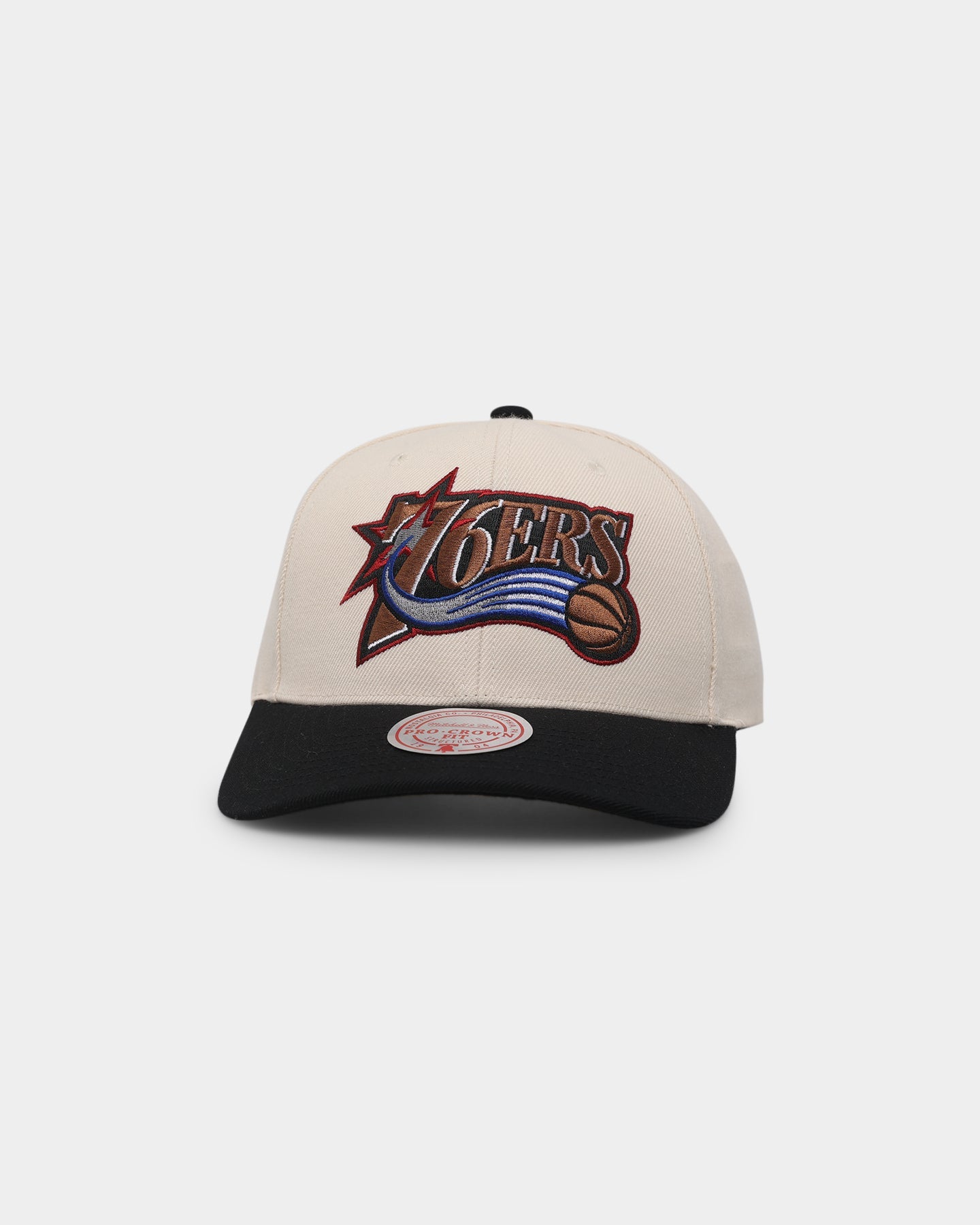 Mitchell & Ness Philadelphia 76ers 'Wool Blend' Snapback Vintage White