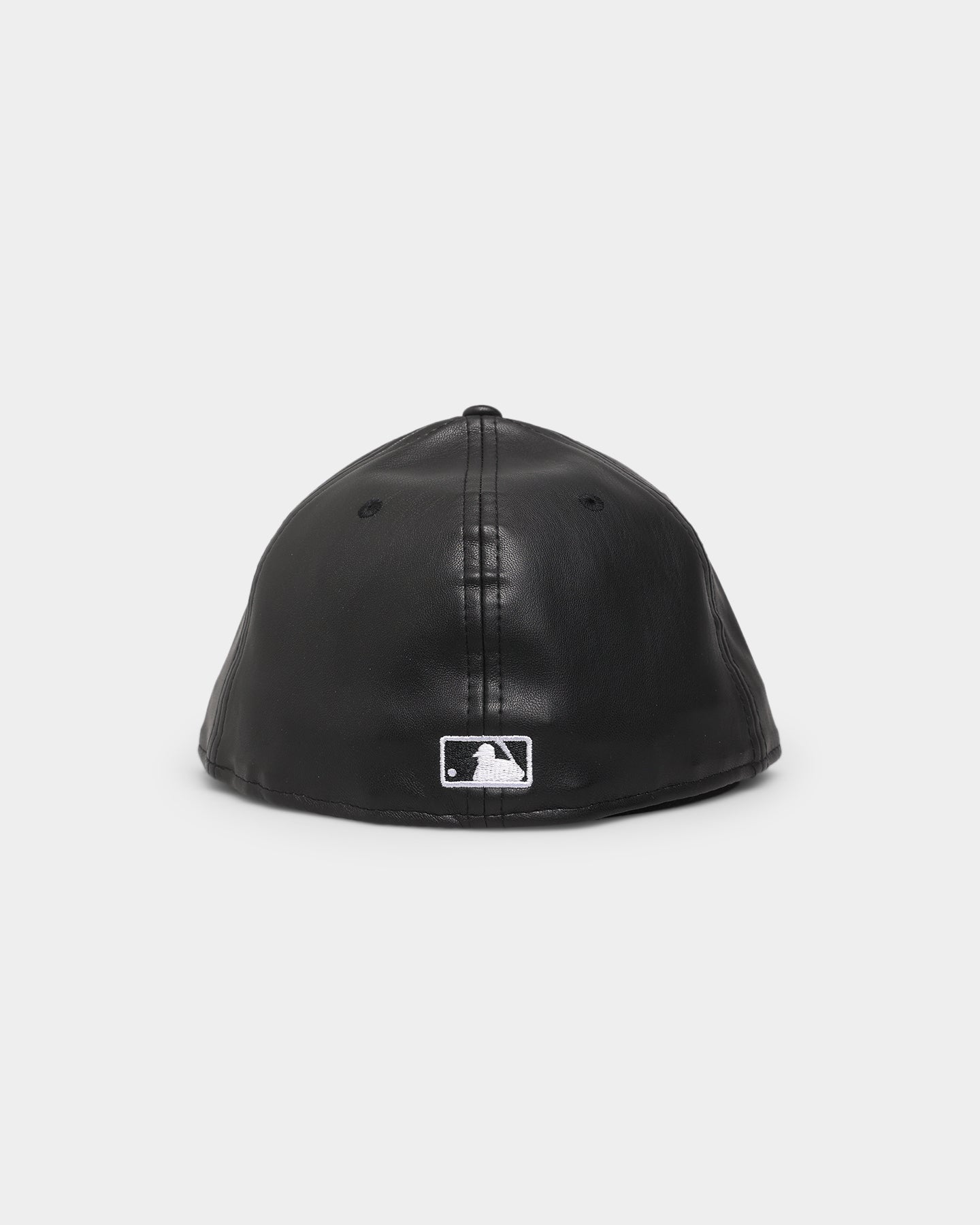 New Era New York Yankees 'PU Leather' 59FIFTY Fitted Black Leather