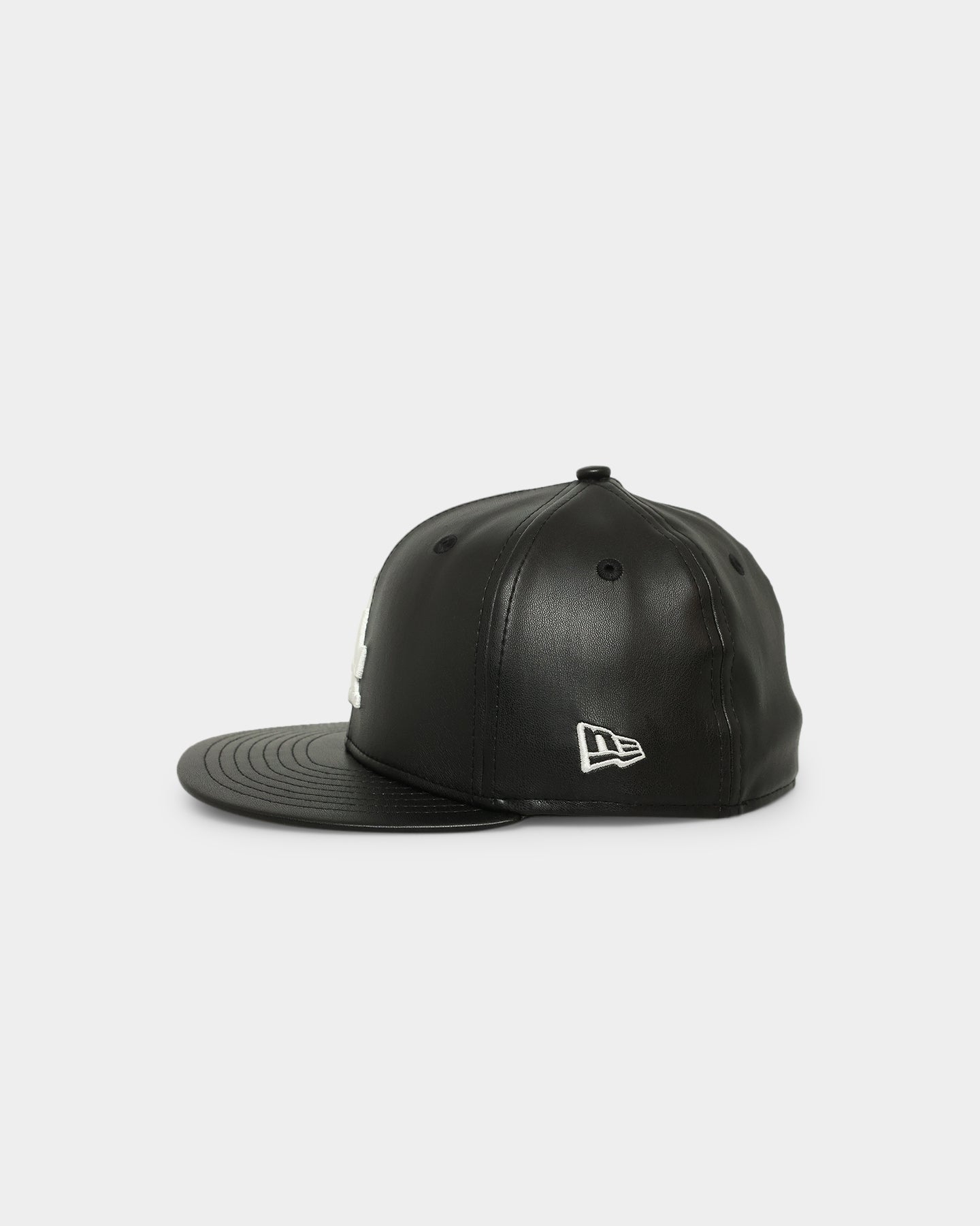 New Era Los Angeles Dodgers 'Core PU Leather' 59FIFTY Fitted Black/White