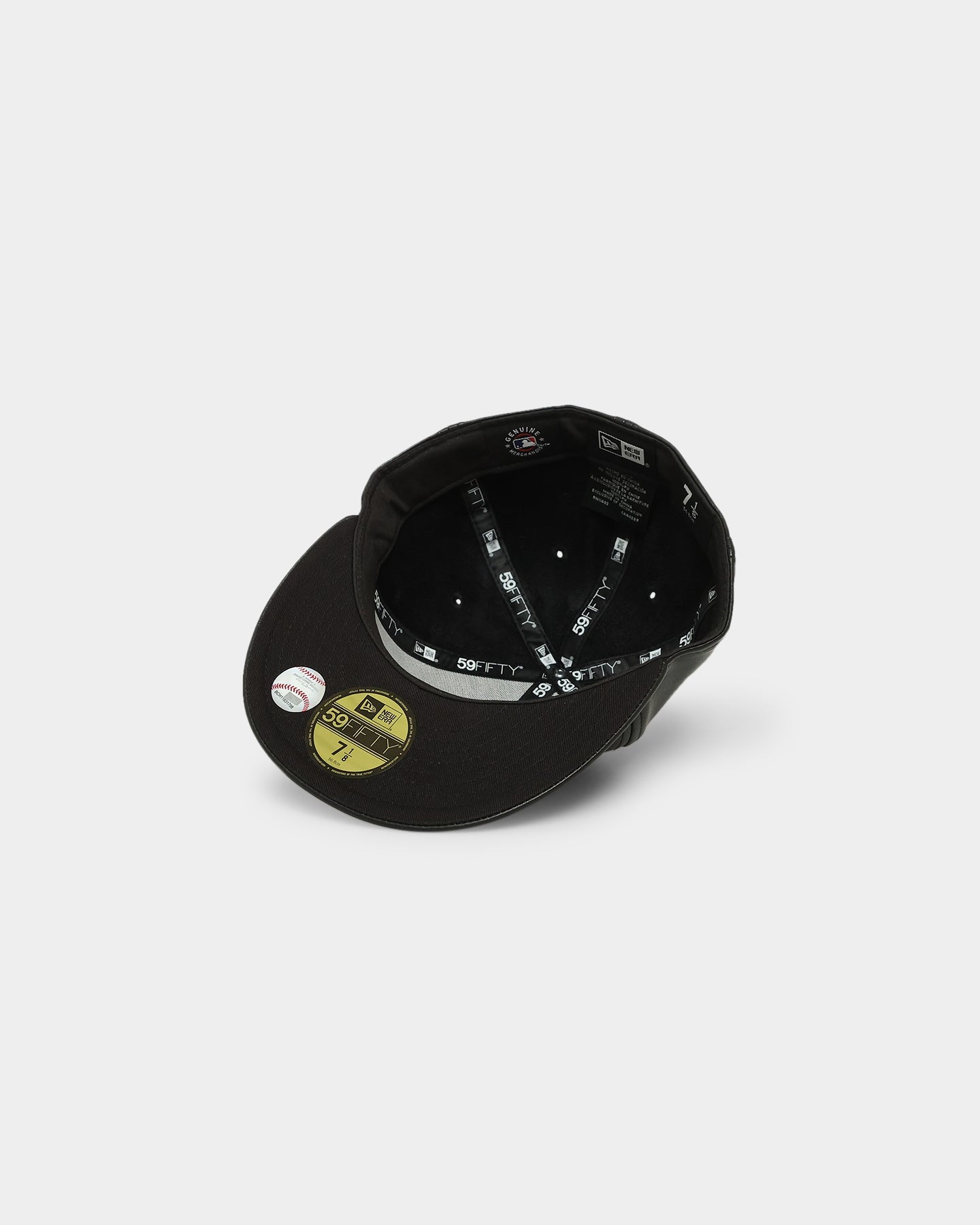 New Era Los Angeles Dodgers 'Core PU Leather' 59FIFTY Fitted Black/White