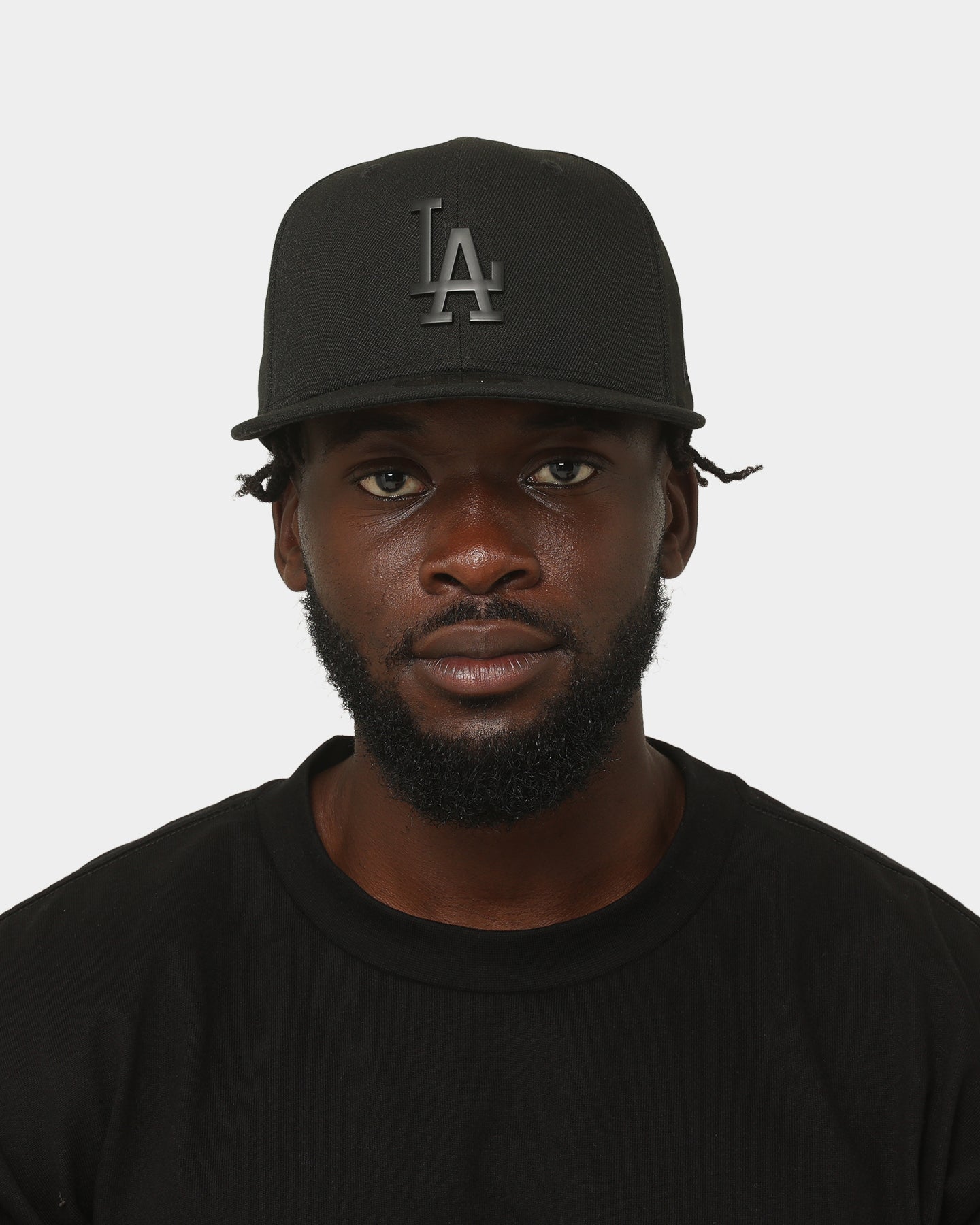 New Era Los Angeles Dodgers 'Metal Badge' 59FIFTY Fitted Black/Black