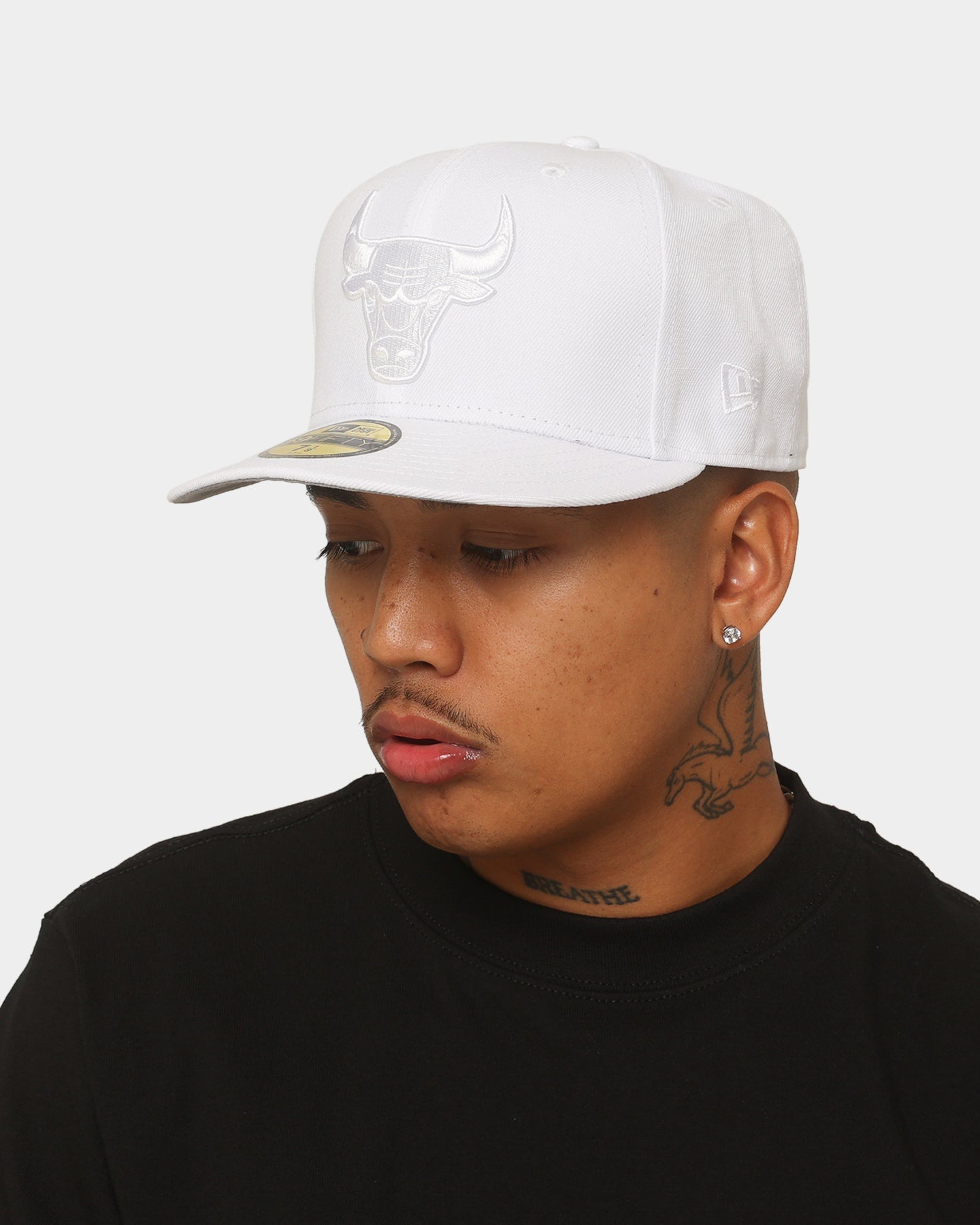 New Era Chicago Bulls 'White On White' 59FIFTY Fitted White/White