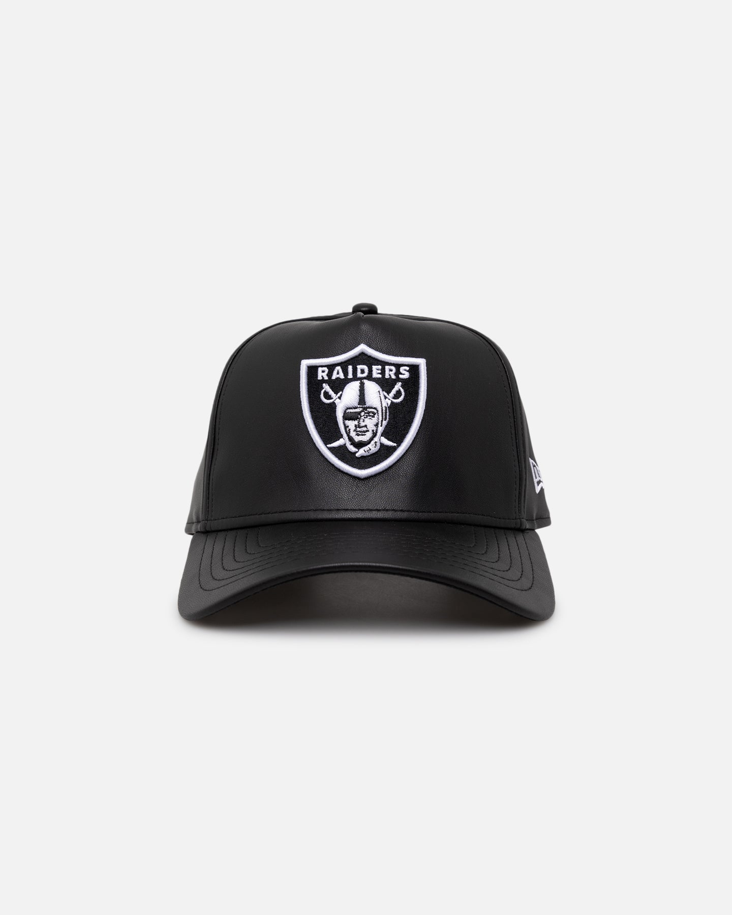 New Era Las Vegas Raiders 'PU Leather' 9FORTY K-Frame Strapback Black/White
