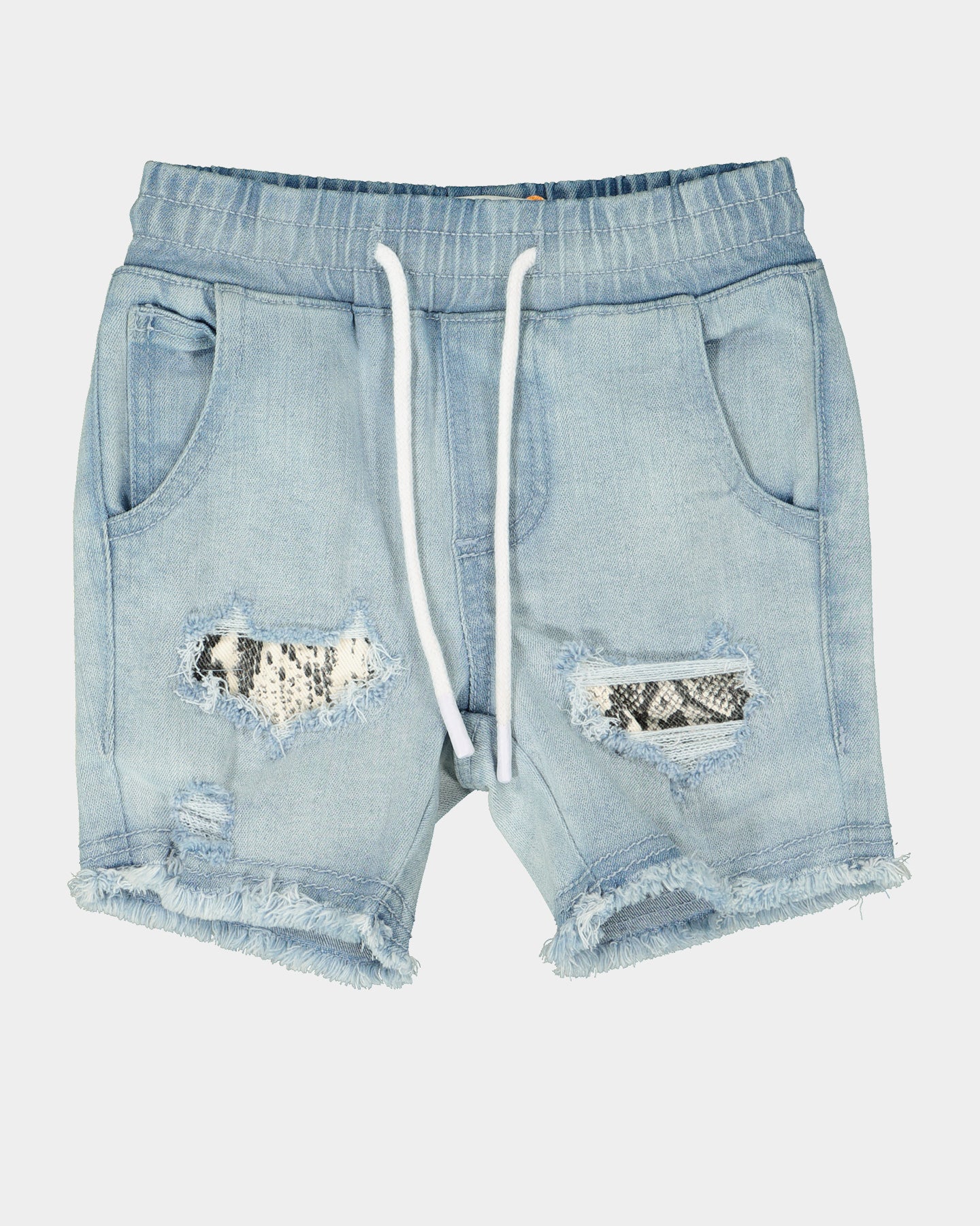 EN ES KIDS Kids' Distressed Denim Shorts Light Blue Denim