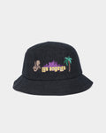 Goat Crew Los Angeles Cord Bucket Hat Black