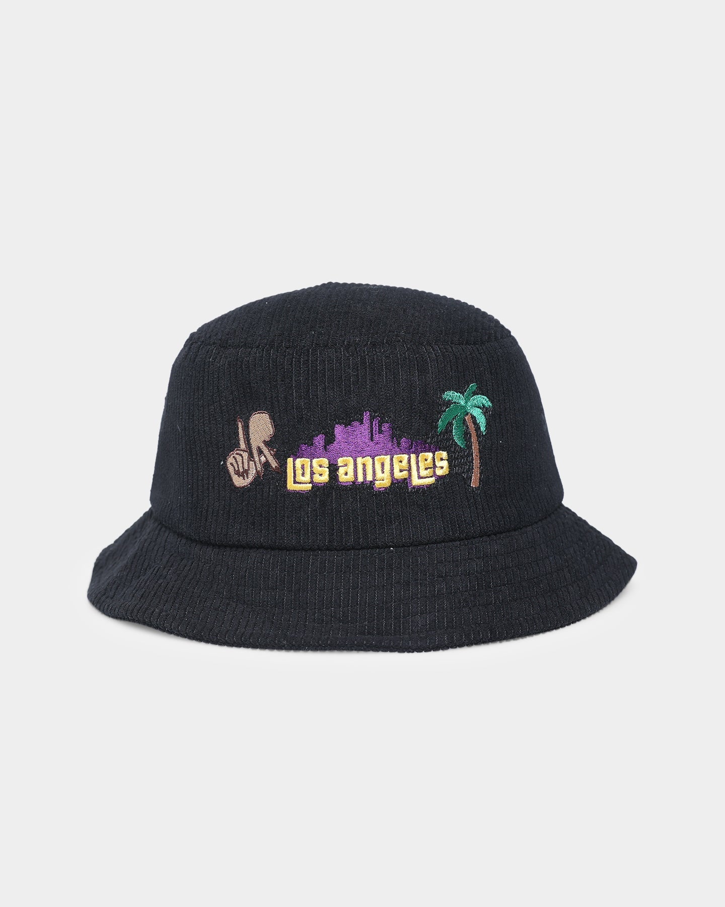 Goat Crew Los Angeles Cord Bucket Hat Black