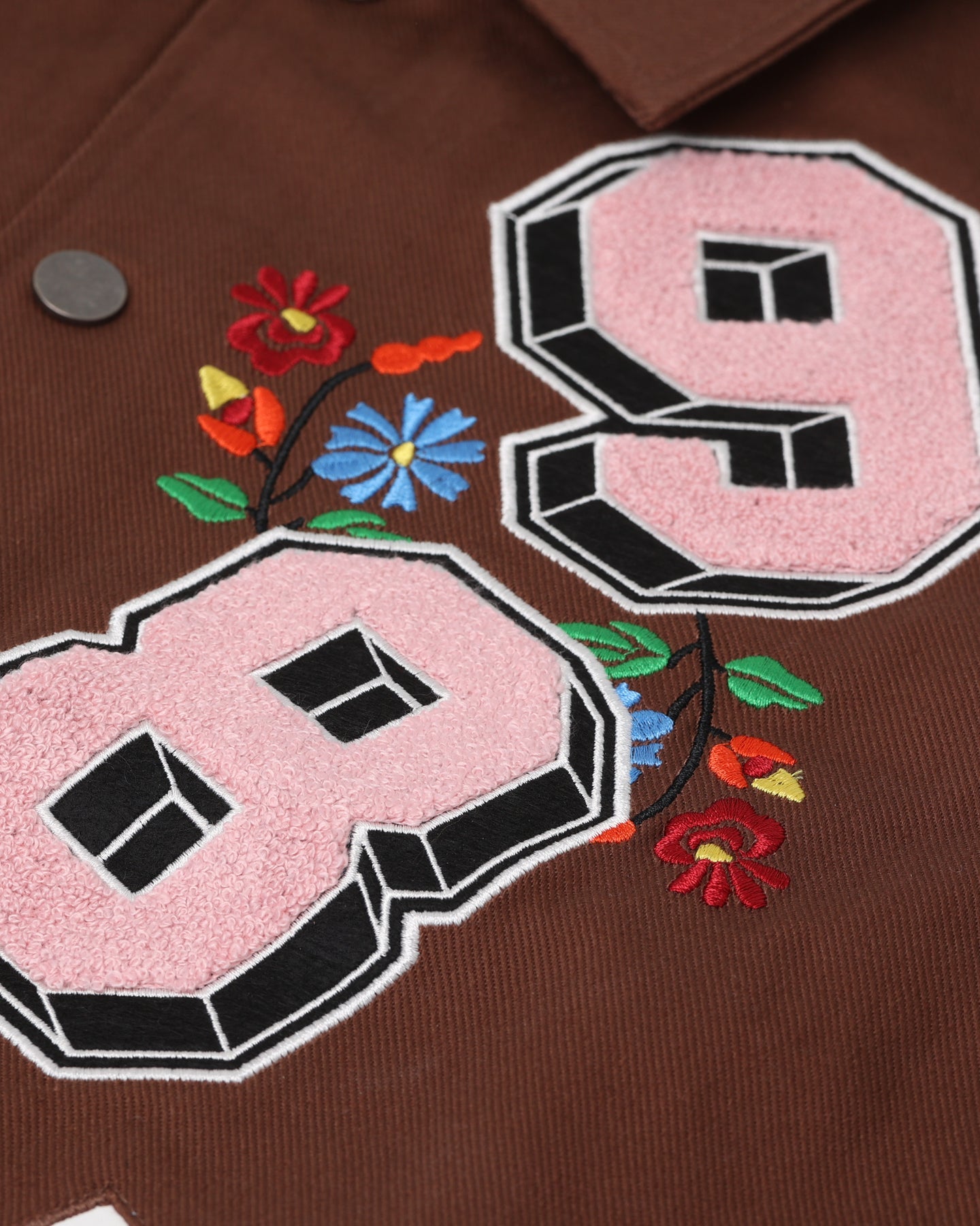 Loiter Flaws Varsity Jacket Brown/Off White