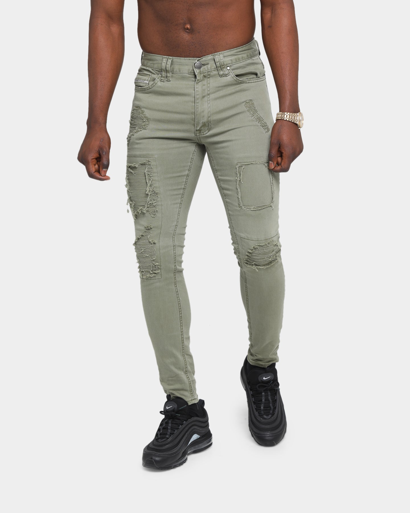 Nena And Pasadena Doomsday Skinny Jean Khaki