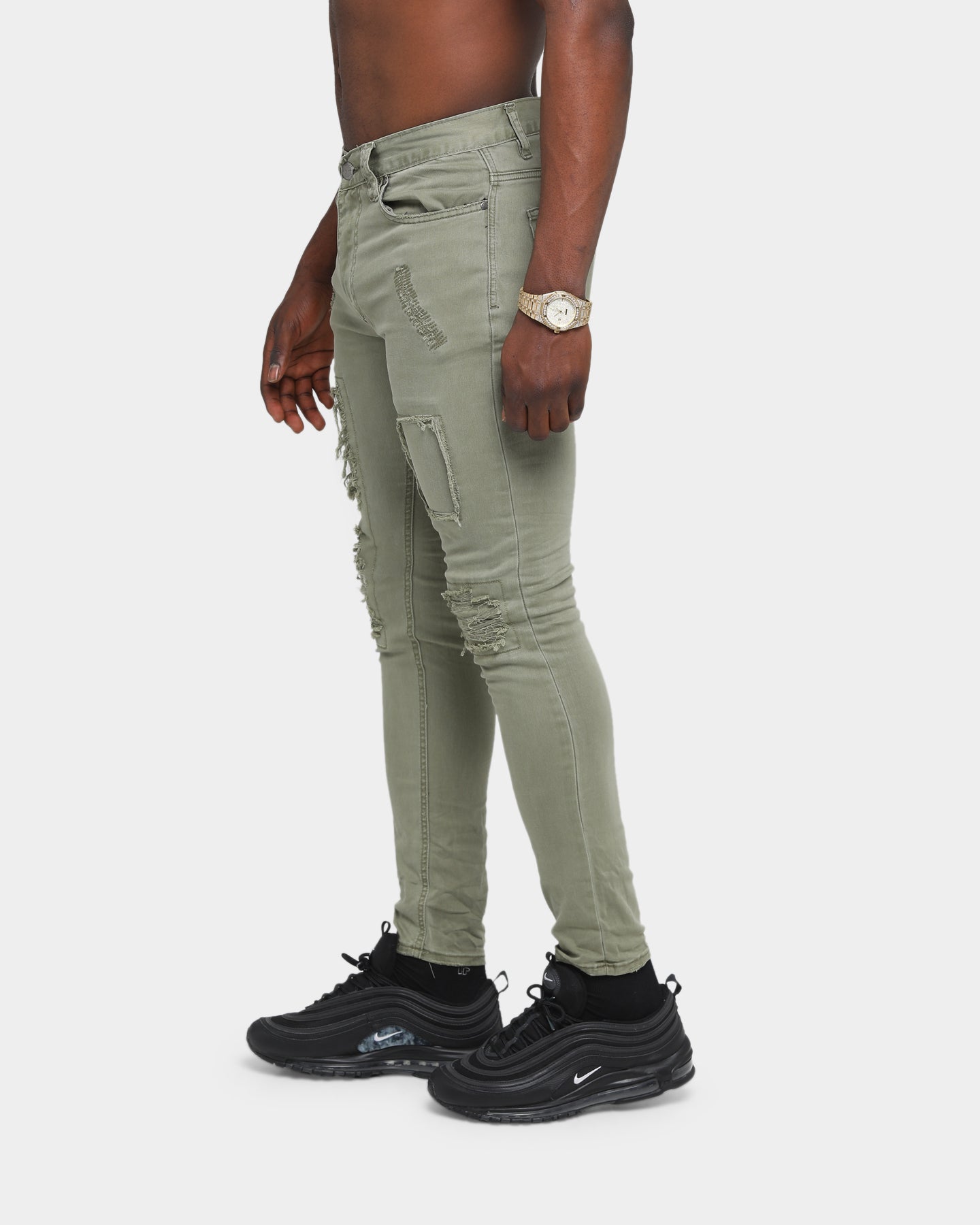 Nena And Pasadena Doomsday Skinny Jean Khaki