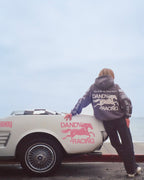 "Racing Heart" Oversized Lux Hoodie in Dark Gray