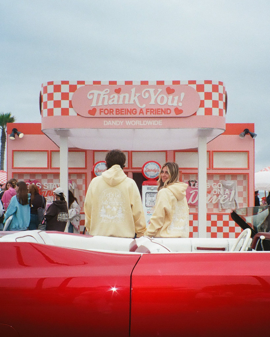 "Let's Go On An Adventure" Oversized Lux Hoodie in Butter Yellow