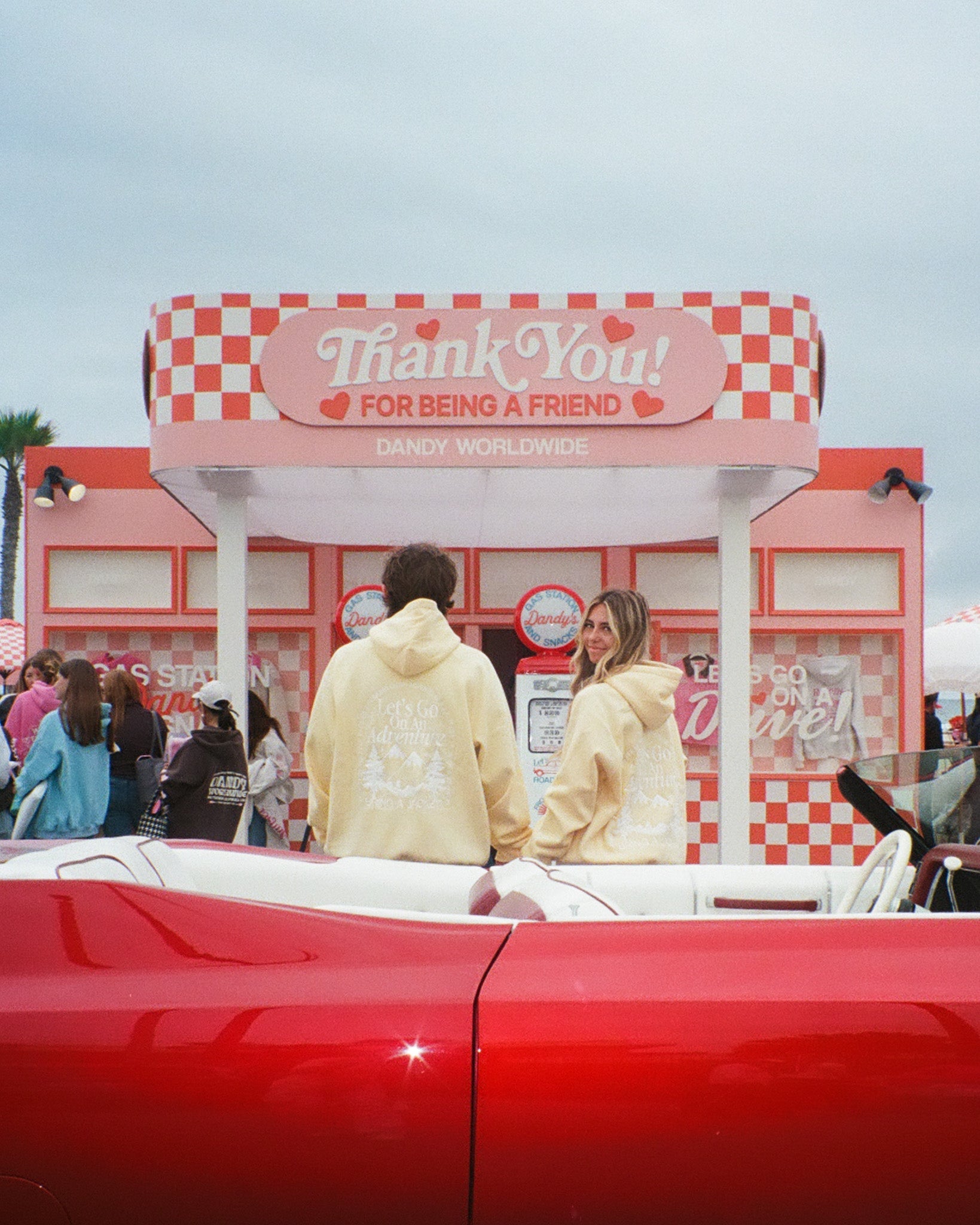 "Let's Go On An Adventure" Oversized Lux Hoodie in Butter Yellow