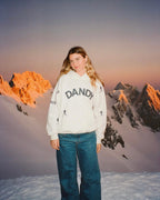 "Snow Day" Oversized Lux Hoodie | Fansdraw Heather Gray – Plush Winter Sweatshirt for Cold Days