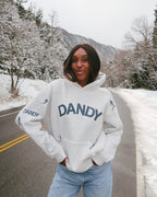 "Snow Day" Oversized Lux Hoodie | Fansdraw Heather Gray – Plush Winter Sweatshirt for Cold Days