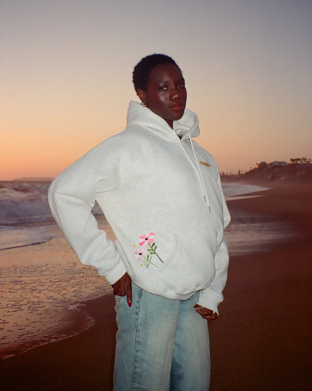 "Gift Giving" Oversized Lux Hoodie in Heather Gray