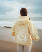 "Let's Go On An Adventure" Oversized Lux Hoodie in Butter Yellow
