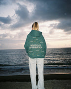 "Words of Affirmation" Oversized Lux Hoodie in Green
