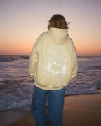 "Let's Go On An Adventure" Oversized Lux Hoodie in Butter Yellow