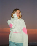 "Big Heart" Oversized Lux Hoodie in Heather Gray
