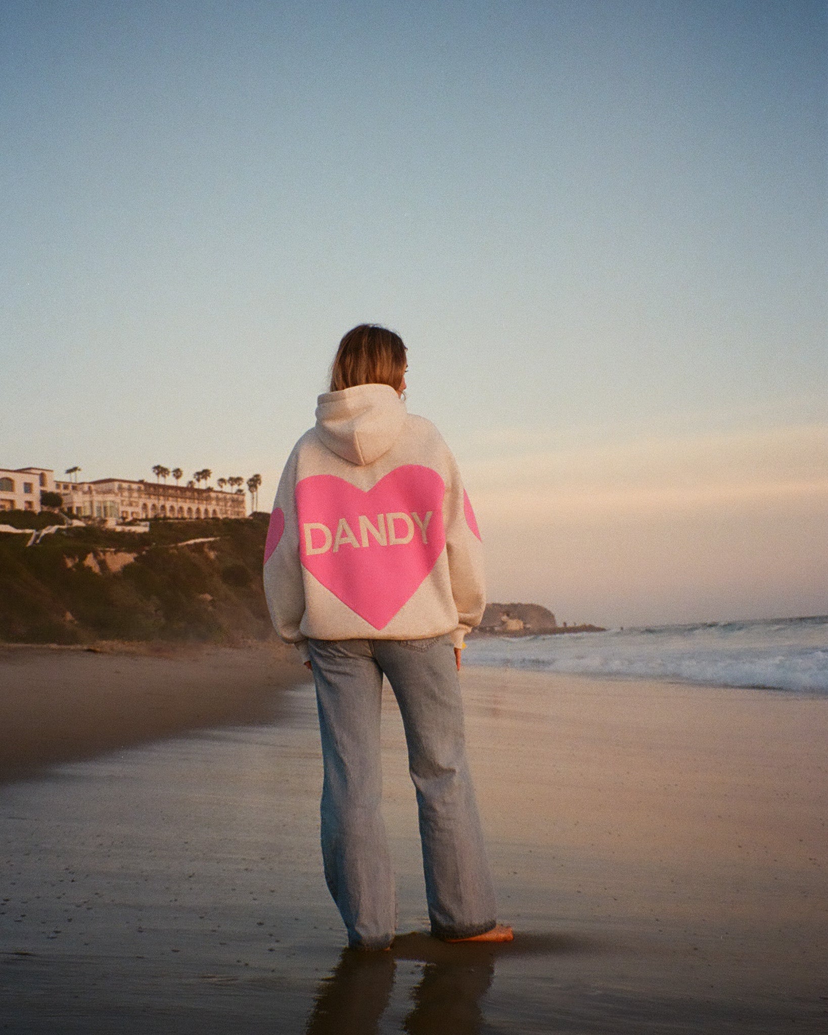 "Big Heart" Oversized Lux Hoodie in Heather Gray