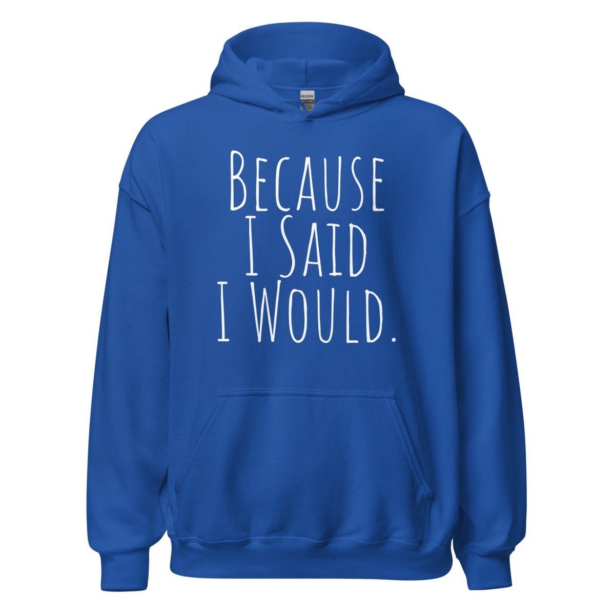 Because I Said I Would Hoodie – Accountability and Recovery Sweatshirt