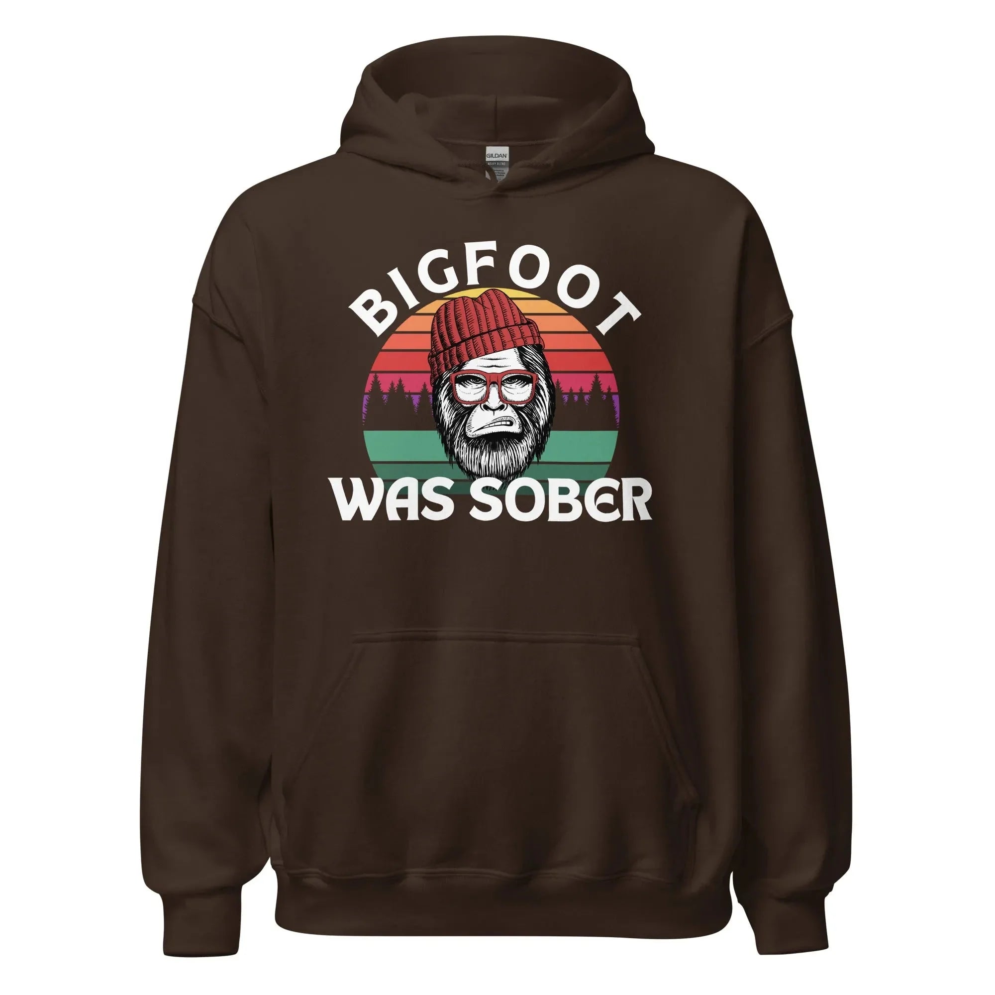 Bigfoot Was Sober Unisex Hoodie - Funny Sobriety Hoodie