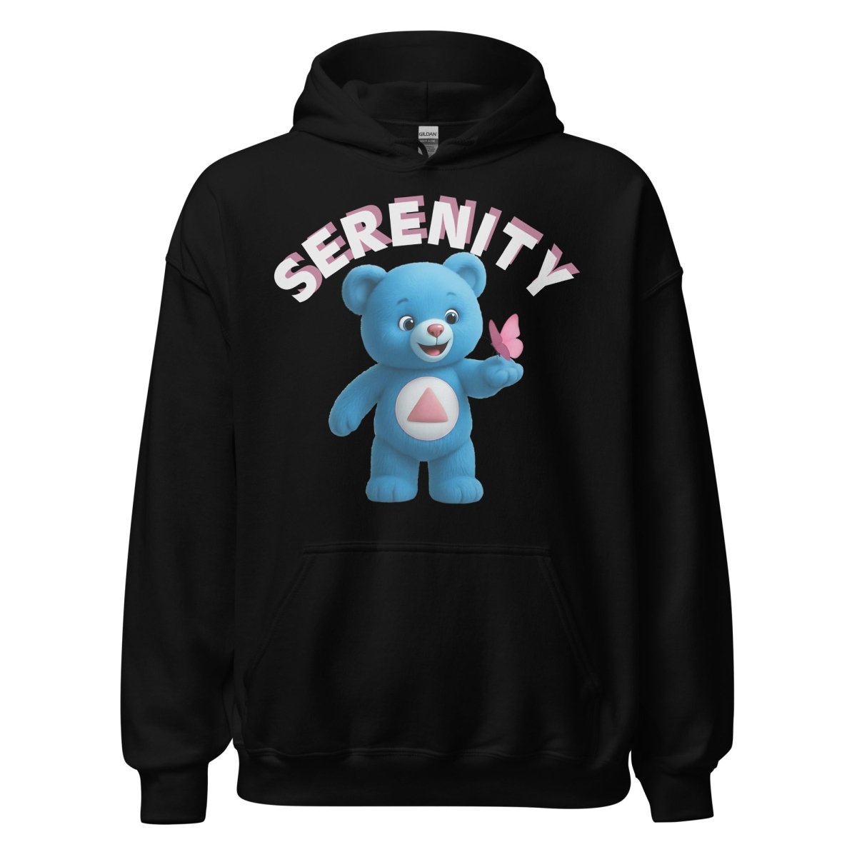 Blue Serenity Cub Hoodie – Calm Recovery Comfort – Unisex Sober Apparel