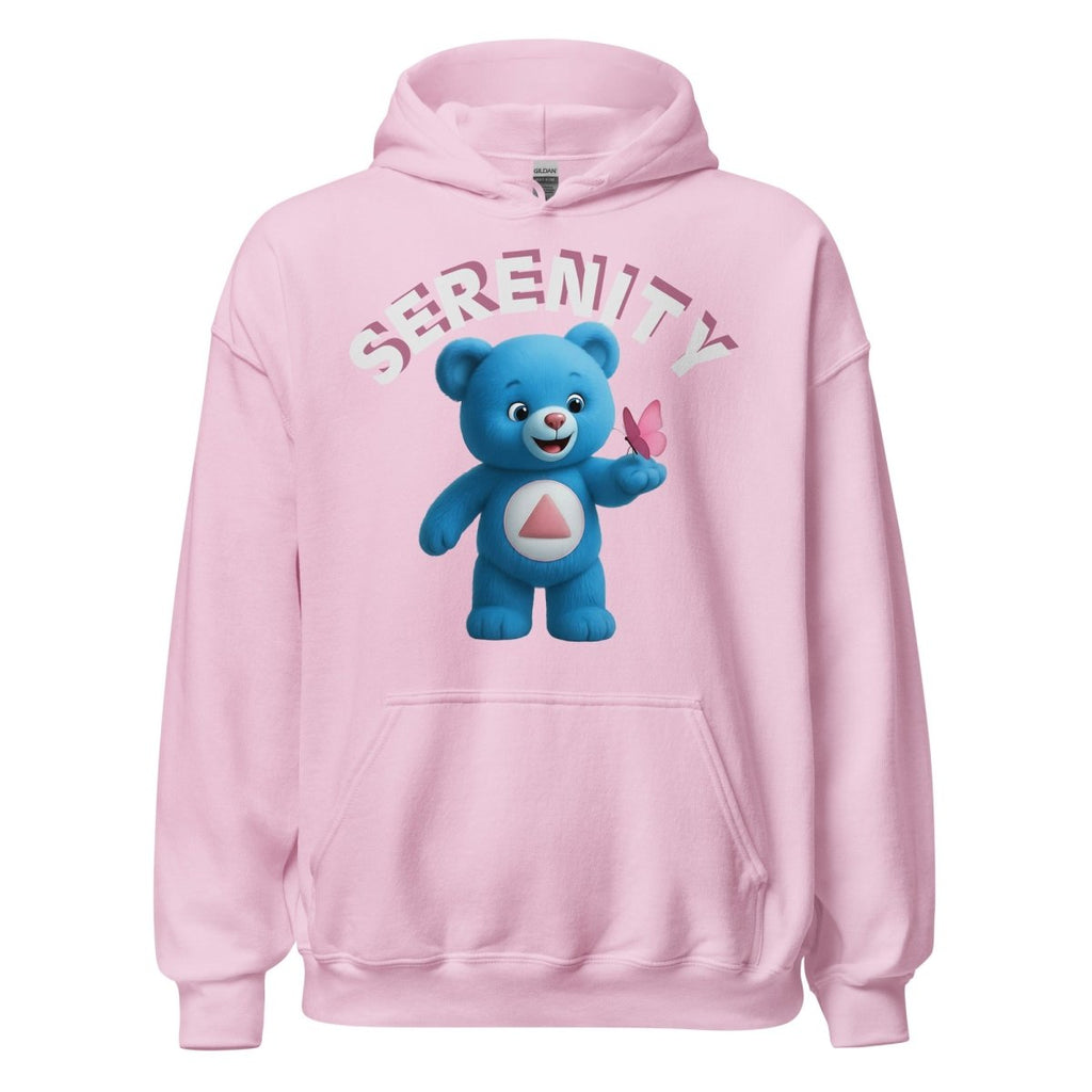 Blue Serenity Cub Hoodie – Calm Recovery Comfort – Unisex Sober Apparel