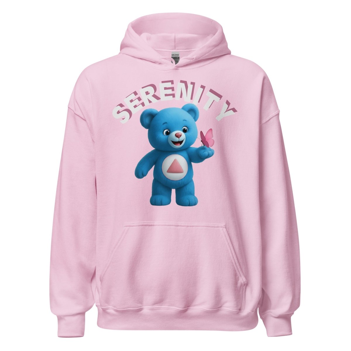 Blue Serenity Cub Hoodie – Calm Recovery Comfort – Unisex Sober Apparel