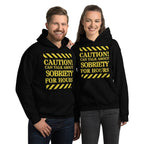 Caution Can Talk About Sobriety for Hours Hoodie - Recovery Conversation Starter