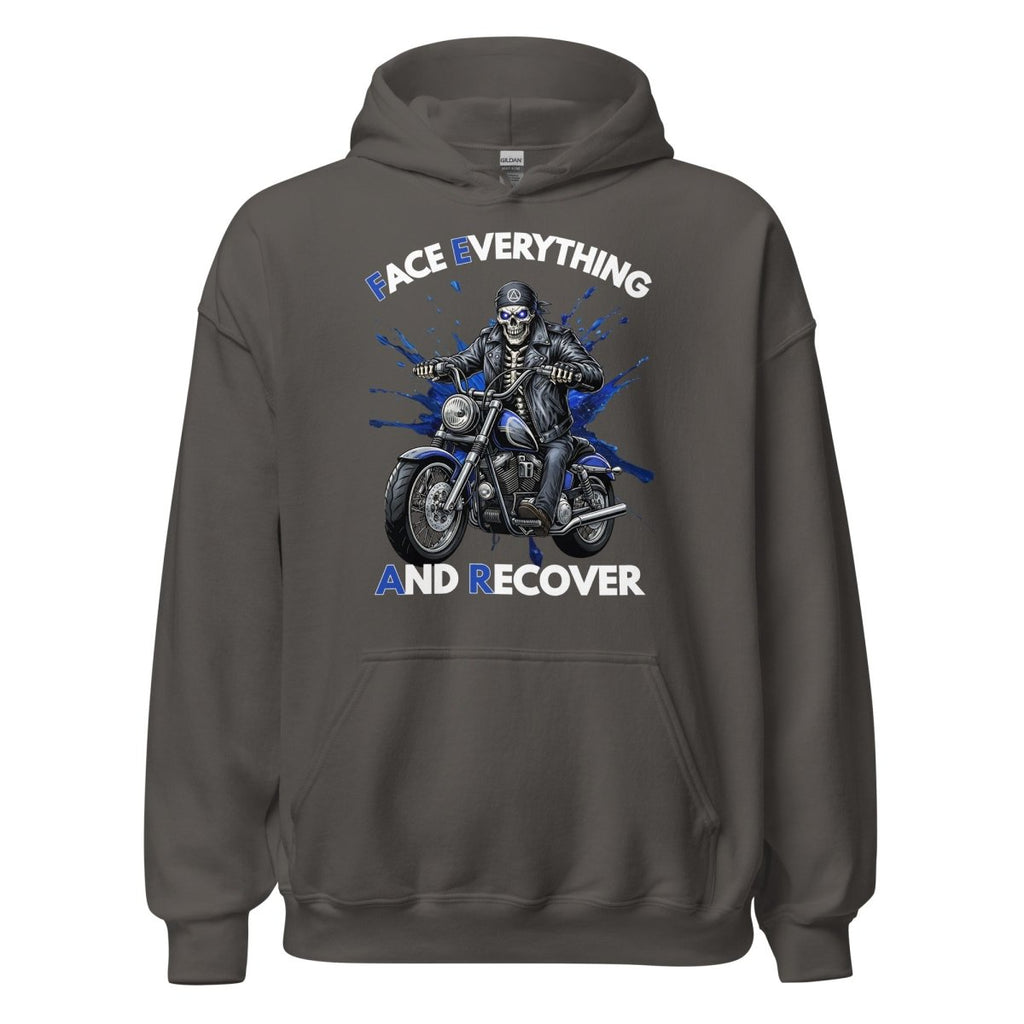 F.E.A.R. (Face Everything and Recover) Skeleton Biker Unisex Hoodie
