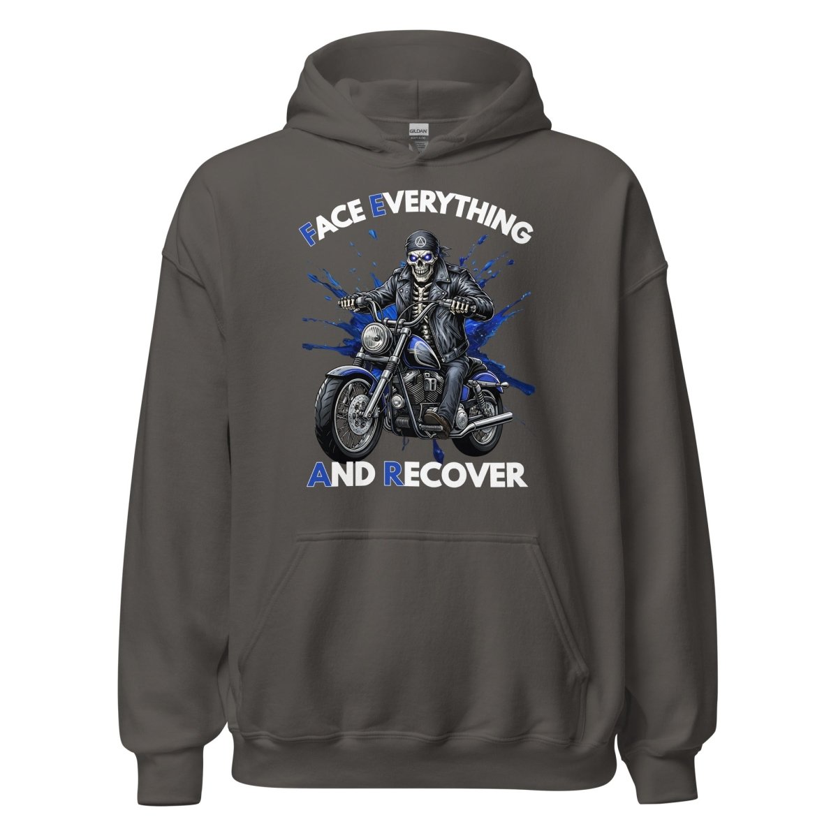 F.E.A.R. (Face Everything and Recover) Skeleton Biker Unisex Hoodie