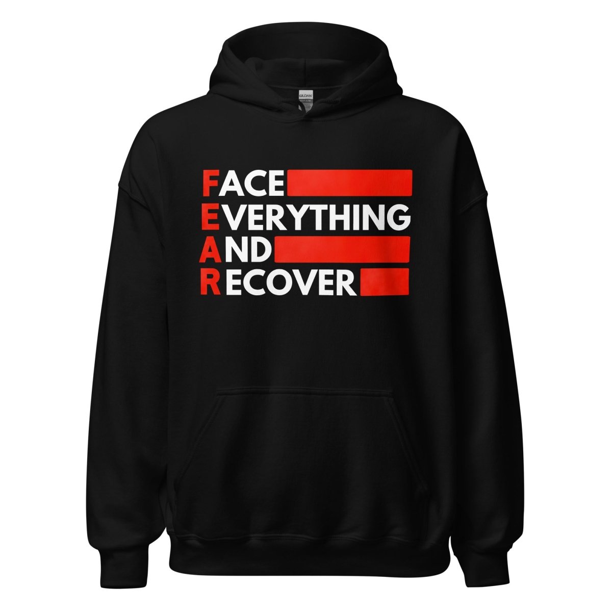 F.E.A.R. (Face Everything and Recover) Unisex Hoodie – Bold Sobriety Statement