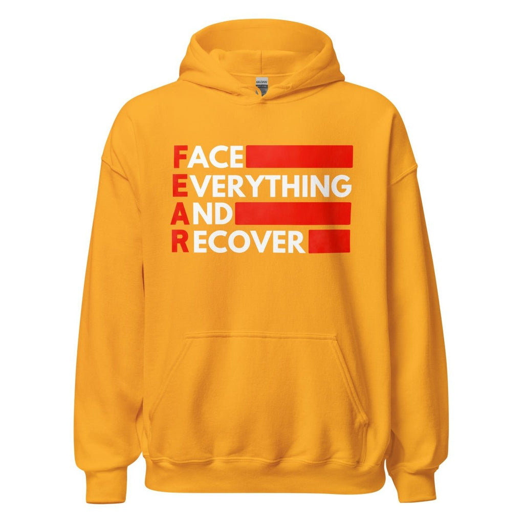 F.E.A.R. (Face Everything and Recover) Unisex Hoodie – Bold Sobriety Statement