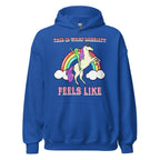 This Is What Sobriety Feels Like Hoodie - Alien Unicorn Design