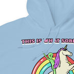 This Is What Sobriety Feels Like Hoodie - Alien Unicorn Design