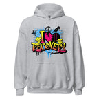 I Heart Recovery Graffiti Hoodie - Bold Sobriety Statement