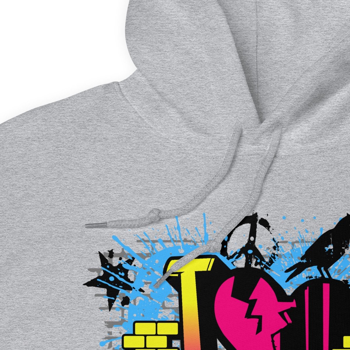 I Heart Recovery Graffiti Hoodie - Bold Sobriety Statement
