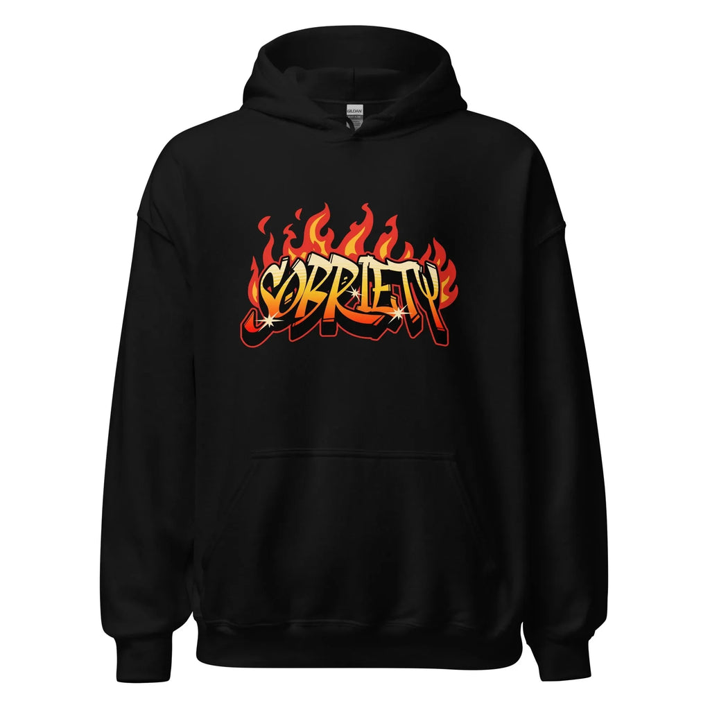 Hot Like Sobriety - Embroidered Unisex Hoodie | Recovery Streetwear