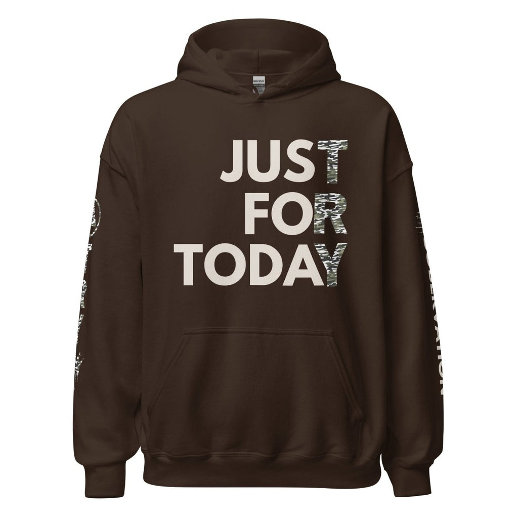 Just for Today Camo Hoodie – Recovery Streetwear with Attitude